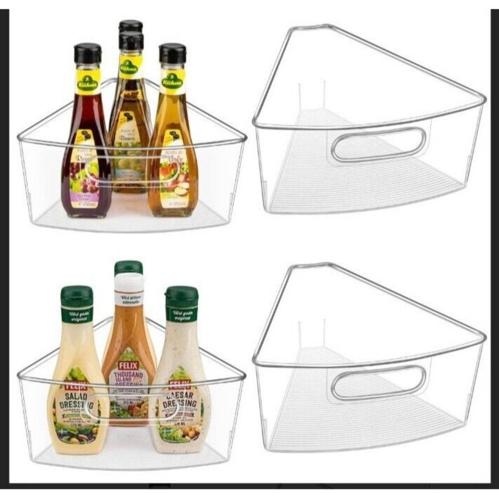 JEISSLIA Lazy Susan Cabinet Organizer Bins for 26" or 28" Diameter Corner Lazy S